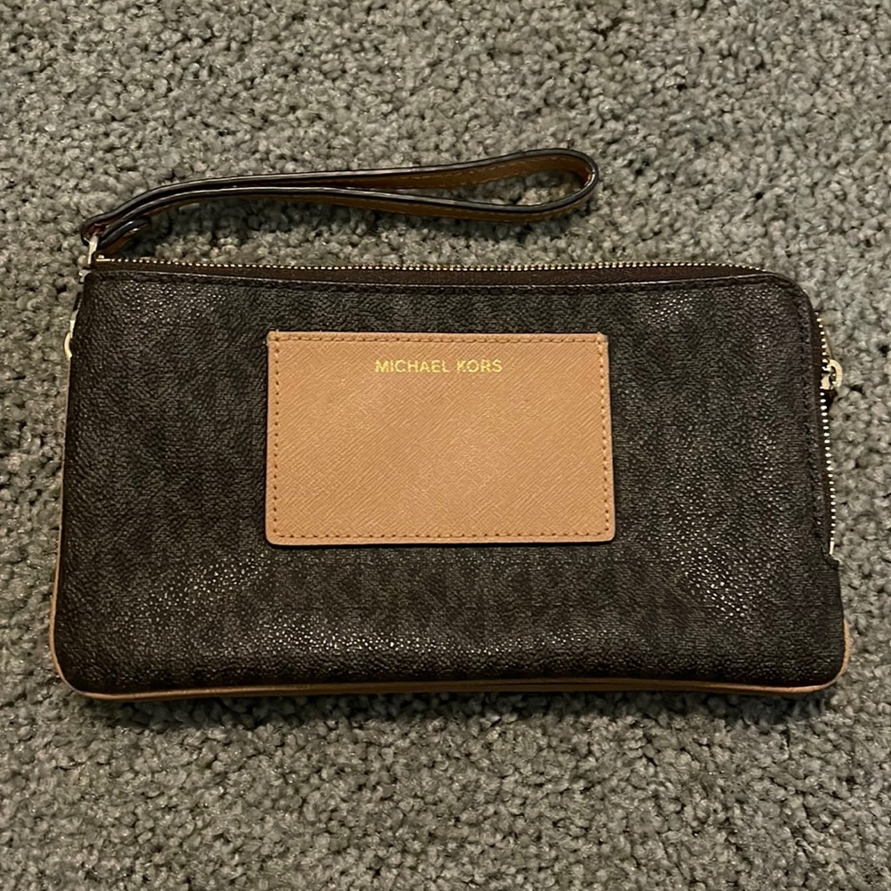 double sided michael kors wristlet
